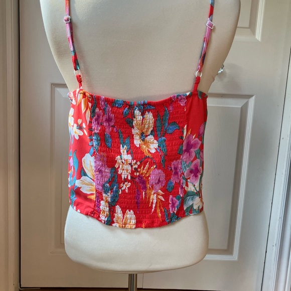 Cynthia Rowley crop top with bow front detail - Picture 3 of 7